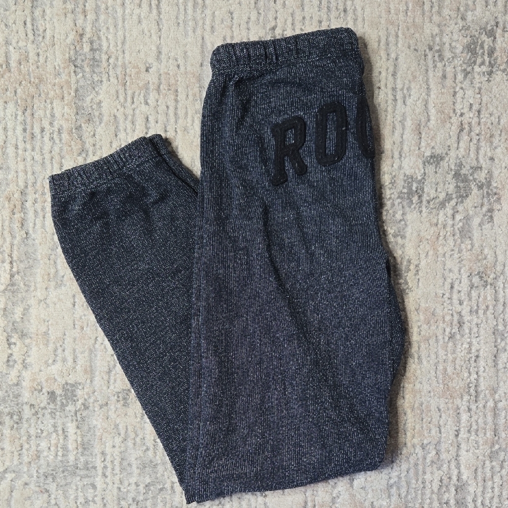 Roots Charcoal Track Pants, Womans Size Xs, Kids Size Xl, Classic, Cozy